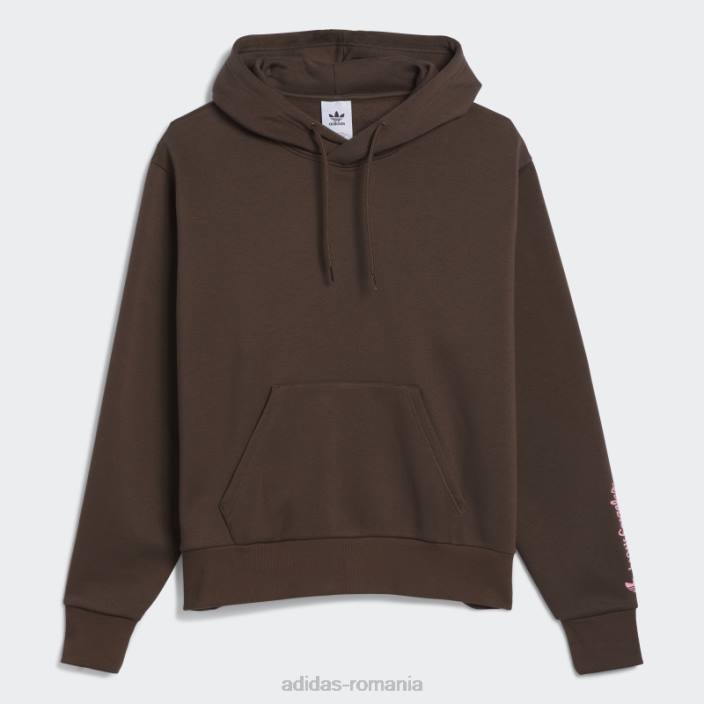 Adidas hanorac maro vopsit cu shmoofoil (neutru de gen) unisex maro/multicolor 2JBN7271
