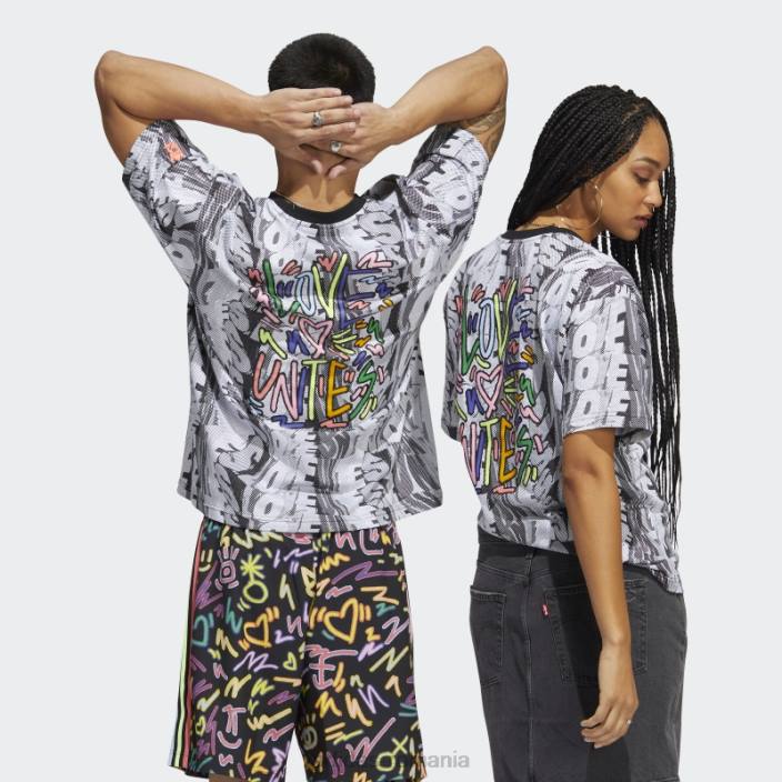 Adidas multicolor love unites tricou cu imprimeu doodle (gen neutru) adidas unisex multicolor 2JBN15171