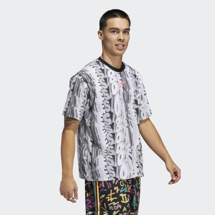 Adidas multicolor love unites tricou cu imprimeu doodle (gen neutru) adidas unisex multicolor 2JBN15171