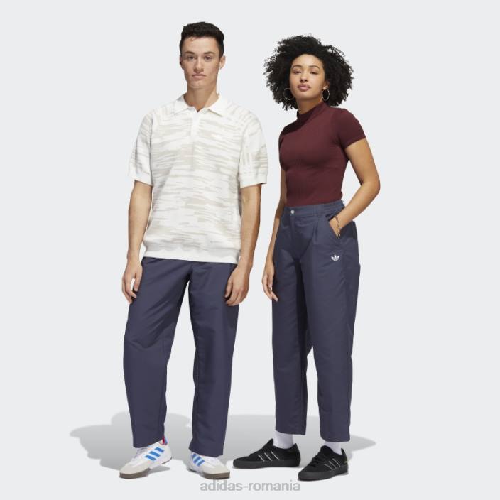 Adidas pantaloni bleumarin nora track (gen neutru) adidas unisex bleumarin/alb 2JBN7203