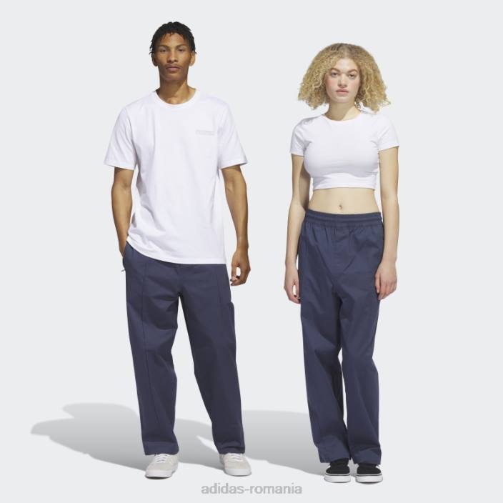 Adidas pantaloni bleumarin pintuck (gen neutru) adidas unisex bleumarin/negru 2JBN6375