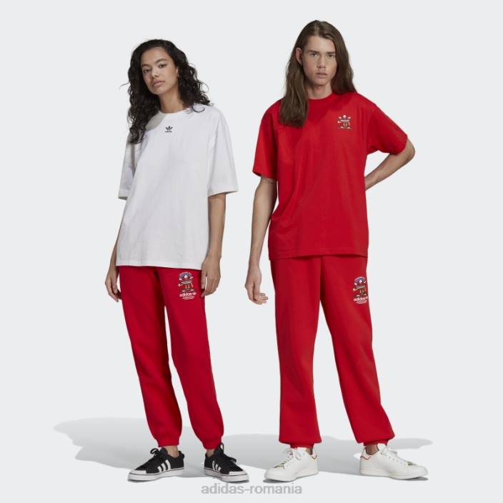 Adidas pantaloni de jogging pentru transpirație de Crăciun (gen neutru) roșii adidas unisex roșu 2JBN15108