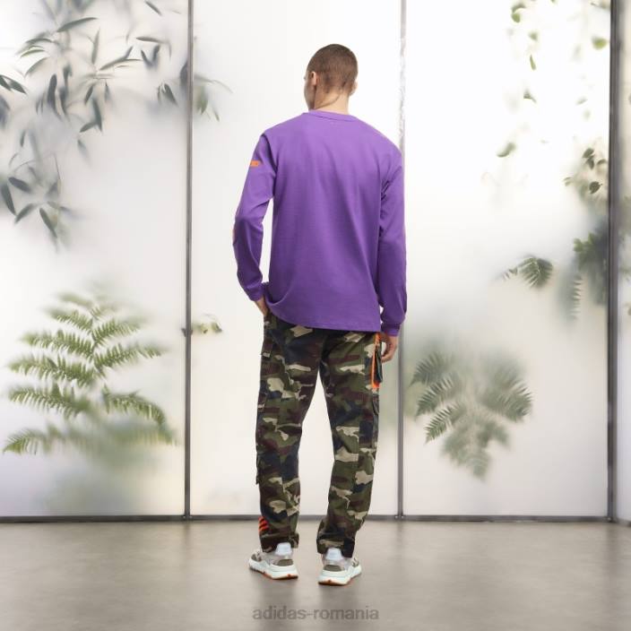 Adidas tricou grafic cu mânecă lungă (toate genurile) mov adidas unisex Violet 2JBN1092