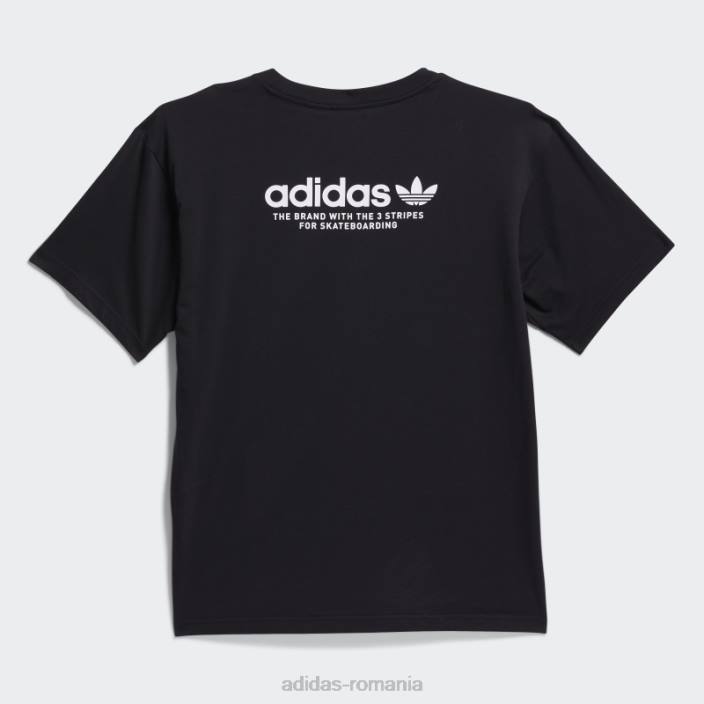 Adidas tricou negru cu logo skateboarding 4.0 (neutru de gen) unisex alb negru 2JBN1691