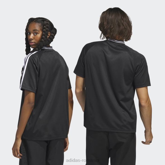 Adidas tricou negru cu oase de pește (fără sex) unisex alb negru 2JBN5771