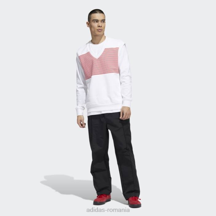 Adidas vestă de luptă cu scaun alb shmoofoil (neutru de gen) unisex alb roșu 2JBN6383