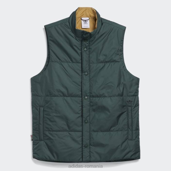 Adidas vesta de skateboard primaloft (gen neutru) verde unisex verde/carton/negru 2JBN14839