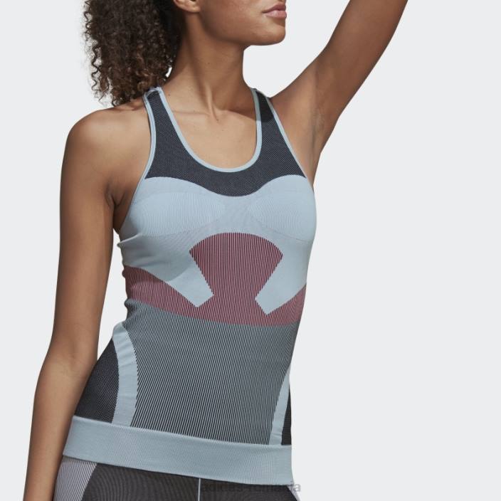 Adidas Arctic blue by stella mccartney truestrength yoga tricot maiou unisex albastru arctic/negru/roz 2JBN2651