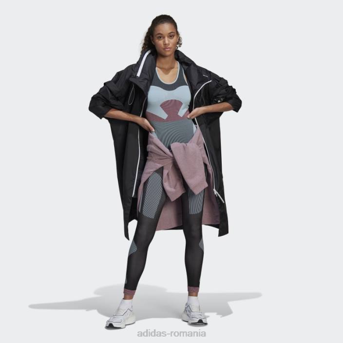 Adidas Arctic blue by stella mccartney truestrength yoga tricot maiou unisex albastru arctic/negru/roz 2JBN2651