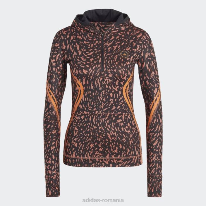 Adidas Earth by Stella Mccartney Truepace top cu mânecă lungă la modă unisex pământ/negru 2JBN10209