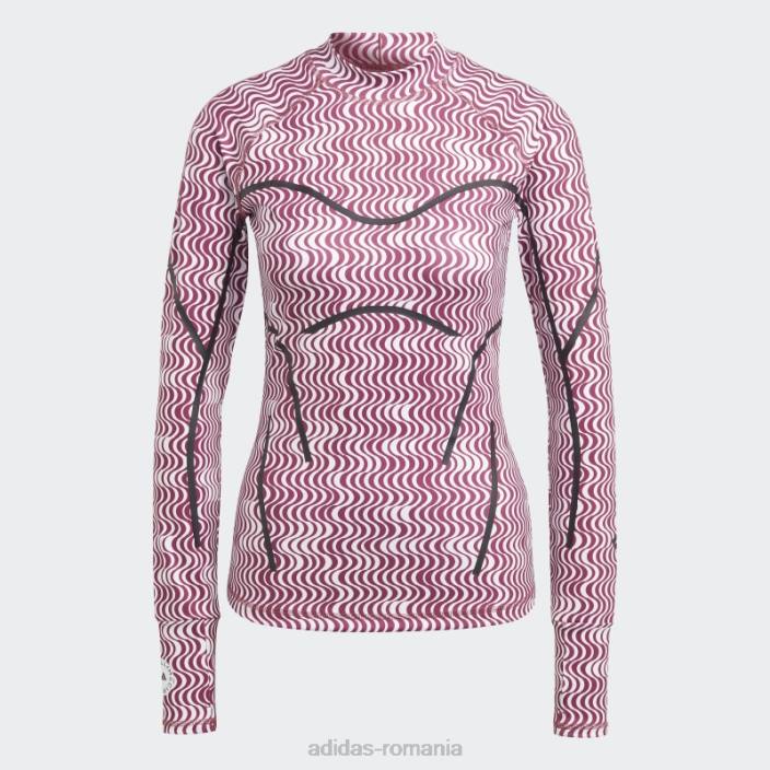 Adidas alb by stella mccartney truepurpose imprimat maneca lunga fierbinte unisex alb 2JBN10459