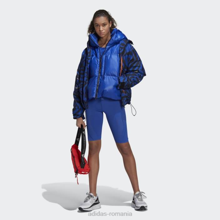 Adidas albastru îndrăzneț de stella mccartney colanți de antrenament pentru ciclism truepurpose fierbinți unisex albastru îndrăzneț 2JBN2618