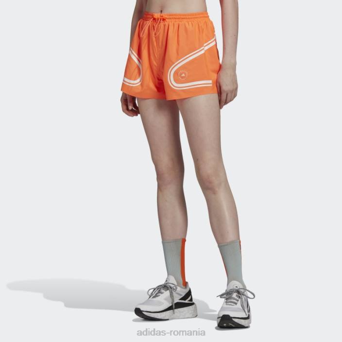 Adidas aplicație portocalie de stella mccartney Truepace pantaloni scurți de alergare fashion unisex aplicație portocalie 2JBN2239