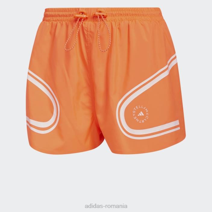 Adidas aplicație portocalie de stella mccartney Truepace pantaloni scurți de alergare fashion unisex aplicație portocalie 2JBN2239