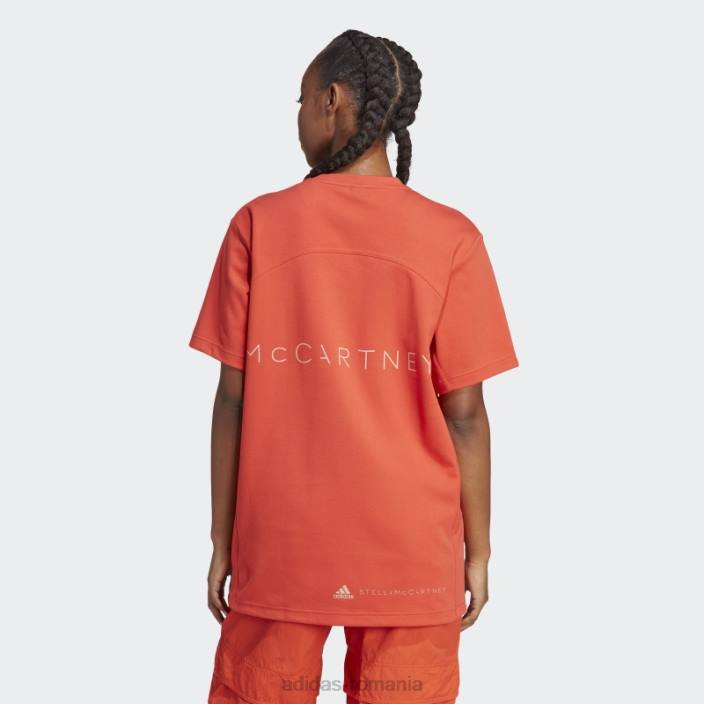 Adidas burnt cayenne by stella mccartney logo tricou fashion unisex cayenne ars 2JBN22772