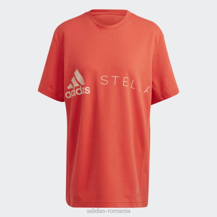 Adidas burnt cayenne by stella mccartney logo tricou fashion unisex cayenne ars 2JBN22772