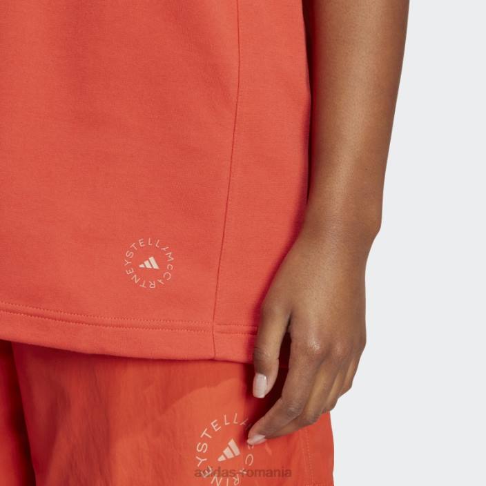 Adidas burnt cayenne by stella mccartney logo tricou fashion unisex cayenne ars 2JBN22772