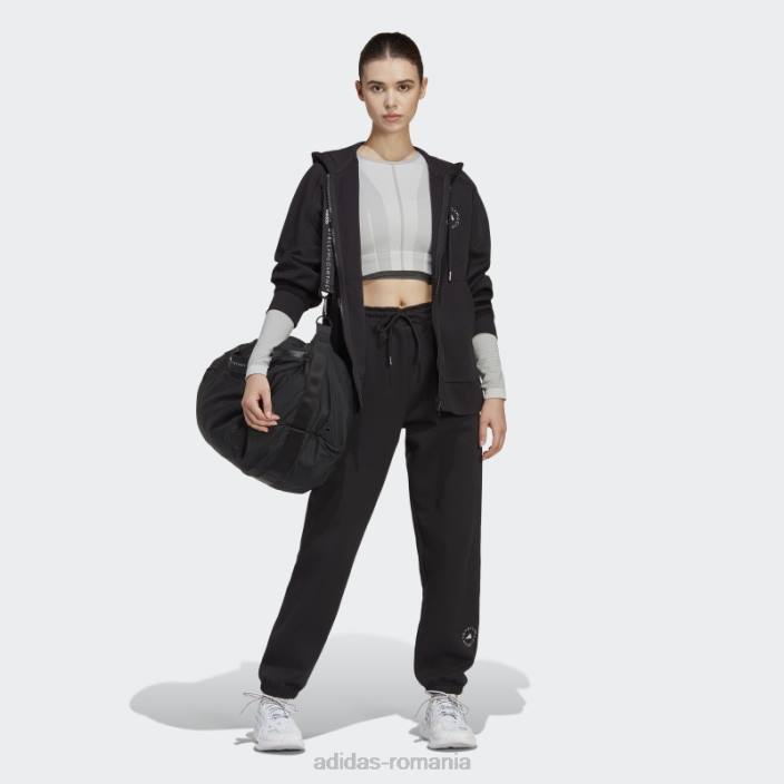 Adidas by stella mccartney pantaloni de trening transpirație negru unisex alb negru 2JBN16863