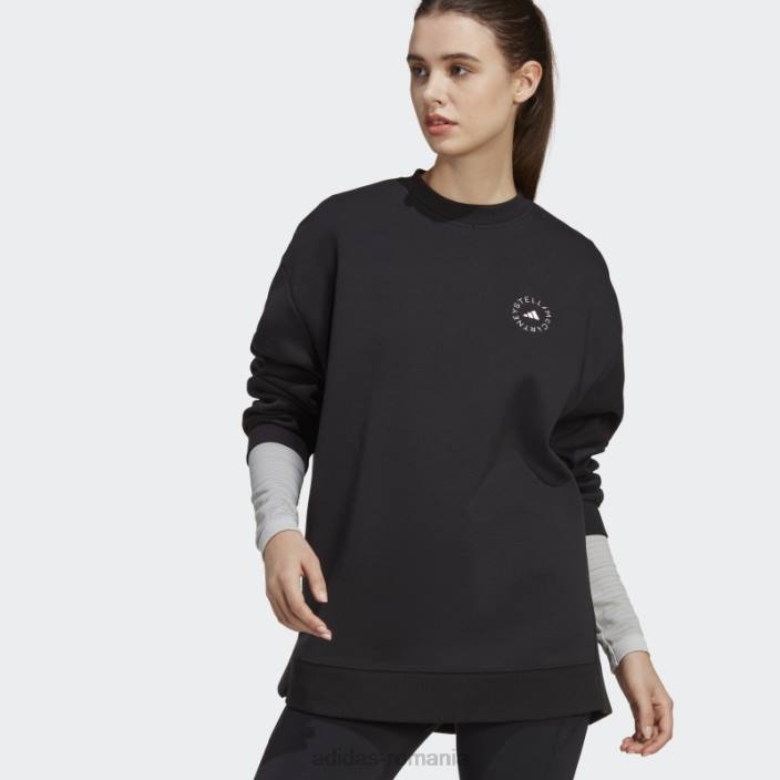 Adidas by stella mccartney sportswear hanorac negru fierbinte unisex alb negru 2JBN10150