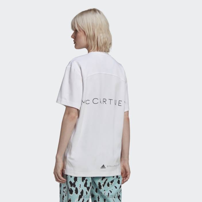 Adidas by stella mccartney tricou cu logo fashion alb unisex alb 2JBN17311
