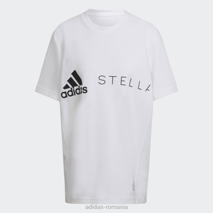Adidas by stella mccartney tricou cu logo fashion alb unisex alb 2JBN17311