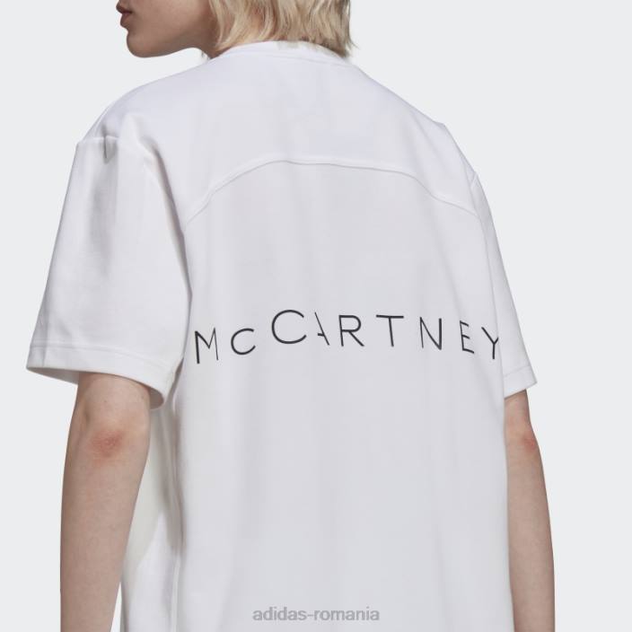 Adidas by stella mccartney tricou cu logo fashion alb unisex alb 2JBN17311