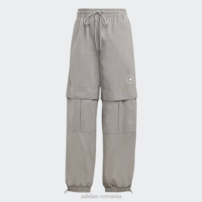 Adidas by stella mccartney truecasuals pantaloni de sport țesuți uni gri porumbel unisex gri porumbel 2JBN23842