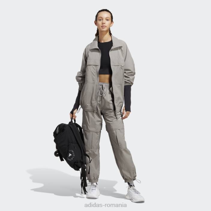 Adidas by stella mccartney truecasuals pantaloni de sport țesuți uni gri porumbel unisex gri porumbel 2JBN23842