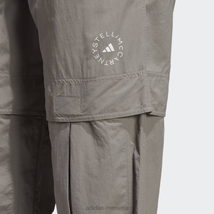Adidas by stella mccartney truecasuals pantaloni de sport țesuți uni gri porumbel unisex gri porumbel 2JBN23842