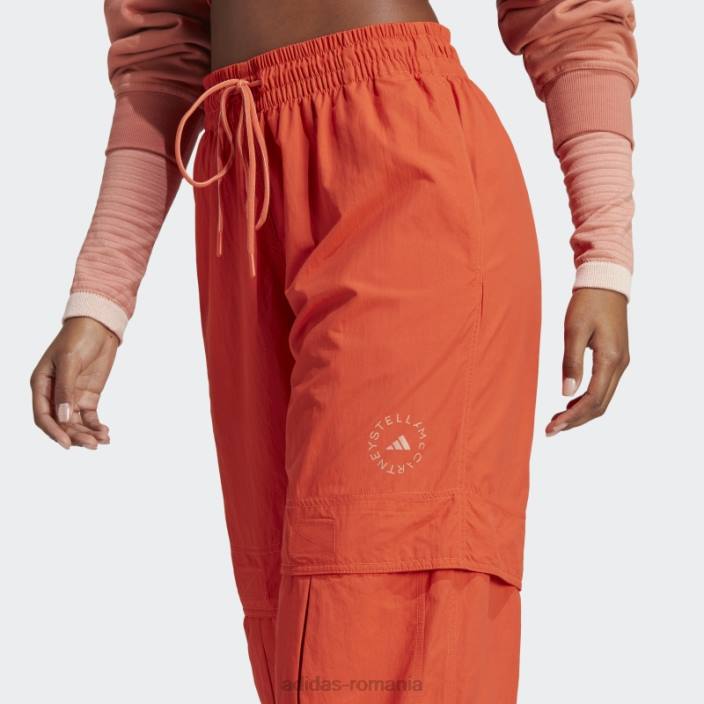 Adidas by stella mccartney truecasuals pantaloni țesători solidi cayenne ars unisex cayenne ars 2JBN23841