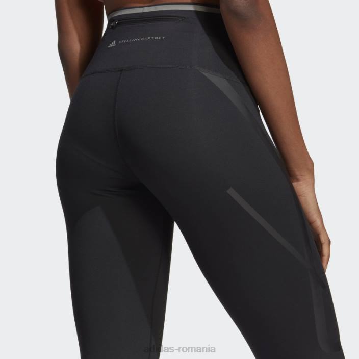 Adidas by stella negru mccartney truepace alergare leggings fashion unisex negru 2JBN2301