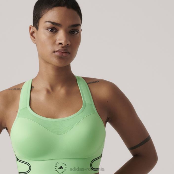 Adidas de stella mccartney Truepace sutien sport cu susținere înaltă verde unisex verde intermitent 2JBN10136