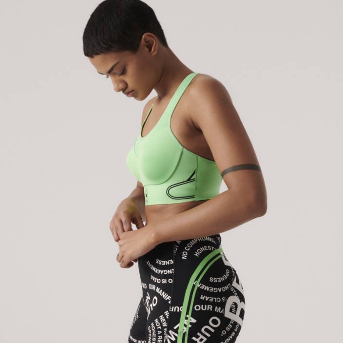 Adidas de stella mccartney Truepace sutien sport cu susținere înaltă verde unisex verde intermitent 2JBN10136