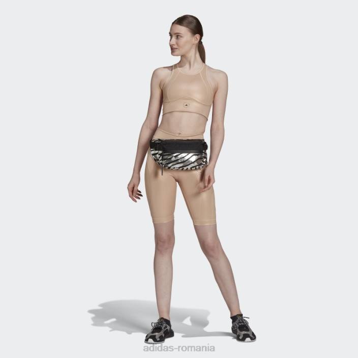 Adidas de stella mccartney colanți strălucitori pentru ciclism cupru metalic fashion unisex cupru metalic/pulbere moale 2JBN2442