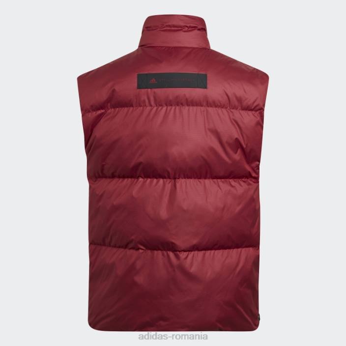 Adidas de stella mccartney gilet de iarnă căptușit la modă visiniu unisex Burgundia 2JBN22738