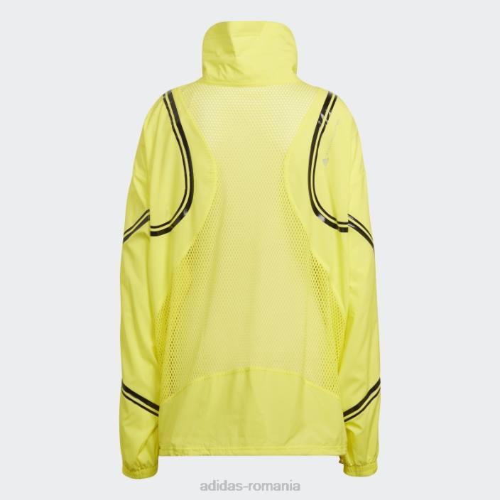 Adidas de stella mccartney jachetă de antrenament împletită truepace- plus mărime galben șoc cald unisex galben șoc 2JBN23323