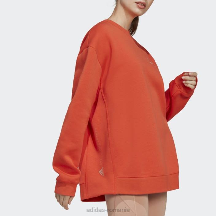 Adidas de stella mccartney îmbrăcăminte sport hanorac fashion burnt cayenne unisex cayenne ars 2JBN23029