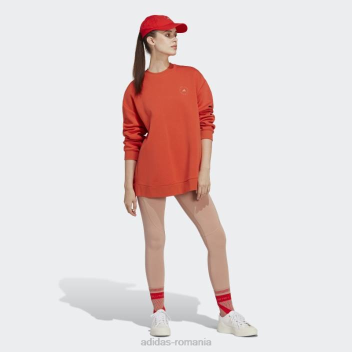 Adidas de stella mccartney îmbrăcăminte sport hanorac fashion burnt cayenne unisex cayenne ars 2JBN23029