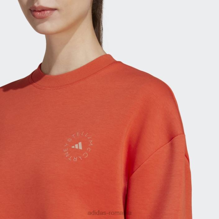 Adidas de stella mccartney îmbrăcăminte sport hanorac fashion burnt cayenne unisex cayenne ars 2JBN23029