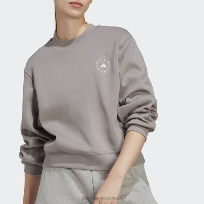 Adidas de stella mccartney îmbrăcăminte sport hanorac gri porumbel modă unisex gri porumbel 2JBN16966