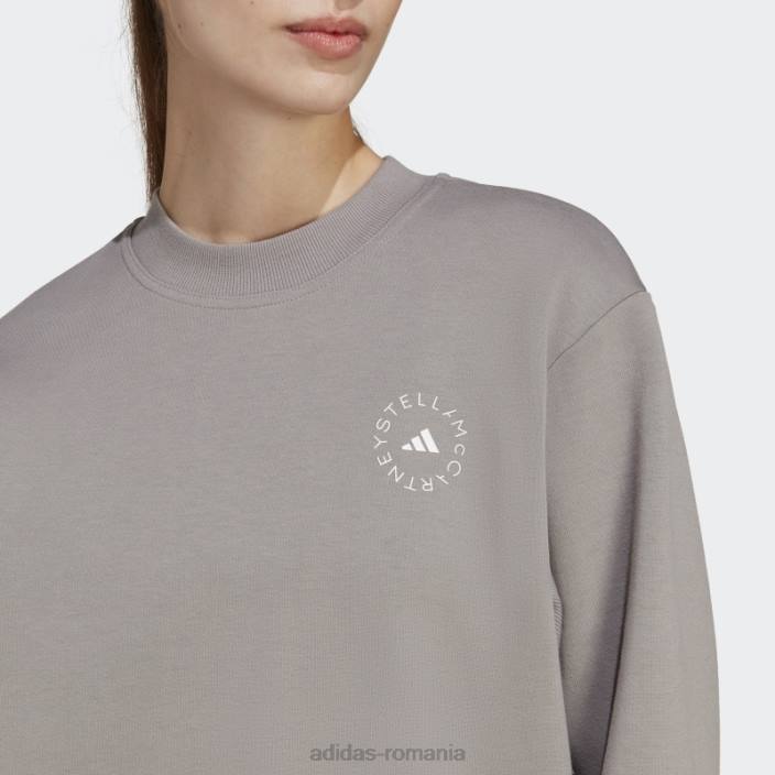 Adidas de stella mccartney îmbrăcăminte sport hanorac gri porumbel modă unisex gri porumbel 2JBN16966