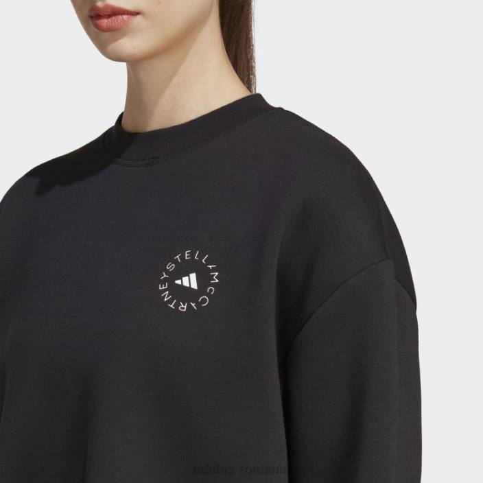 Adidas de stella mccartney îmbrăcăminte sport hanorac modă neagră unisex alb negru 2JBN16636