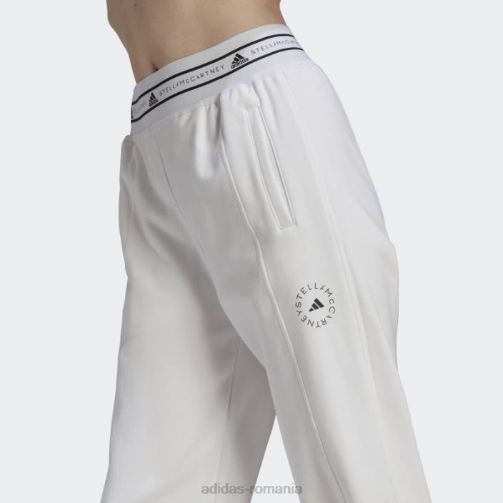 Adidas de stella mccartney pantaloni alb fierbinte unisex alb 2JBN2647