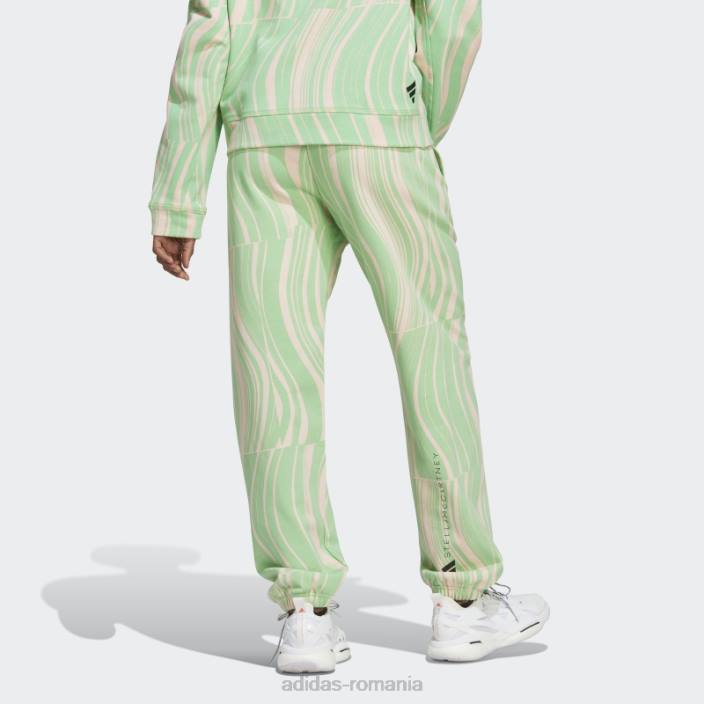 Adidas de stella mccartney pantaloni de jogging truecasuals verzi unisex verde/roz fard de obraz 2JBN17039