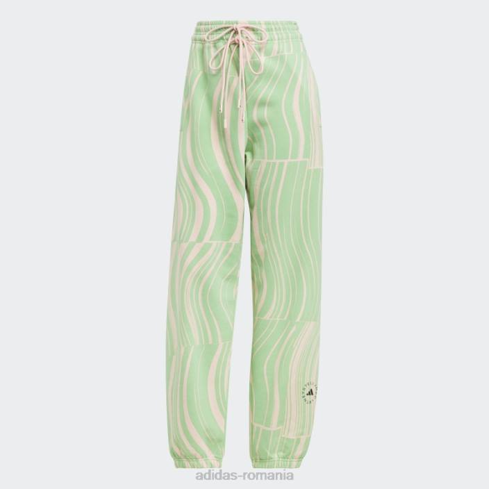 Adidas de stella mccartney pantaloni de jogging truecasuals verzi unisex verde/roz fard de obraz 2JBN17039