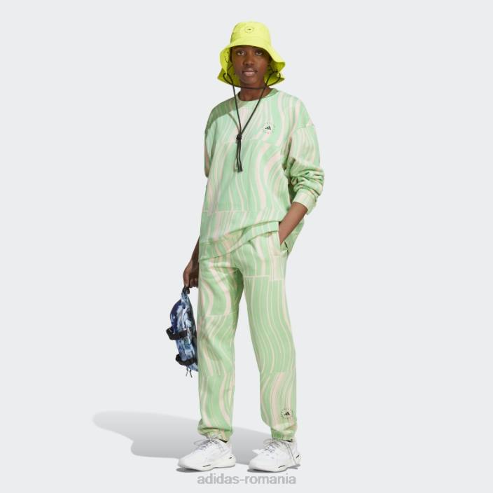 Adidas de stella mccartney pantaloni de jogging truecasuals verzi unisex verde/roz fard de obraz 2JBN17039