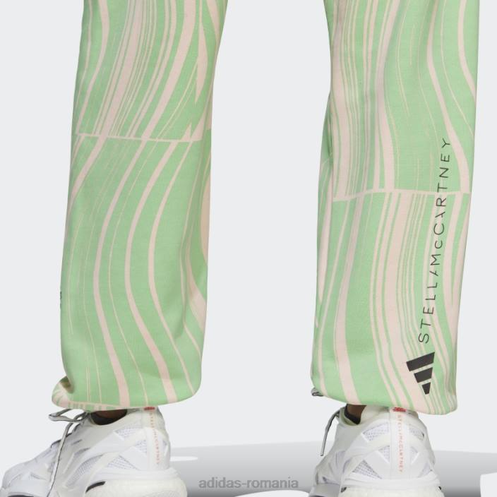 Adidas de stella mccartney pantaloni de jogging truecasuals verzi unisex verde/roz fard de obraz 2JBN17039