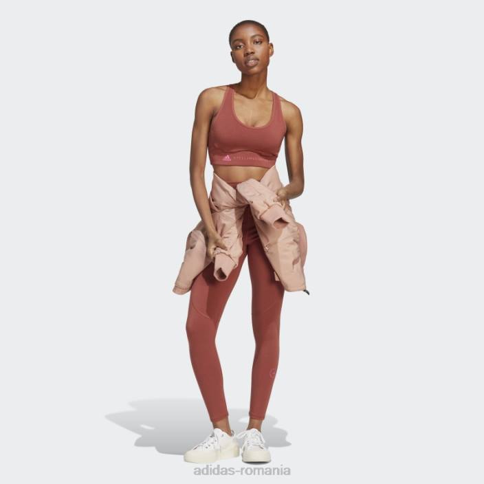 Adidas de stella mccartney sutien cu suport mediu truestrength sepia fierbinte unisex sepia 2JBN16904