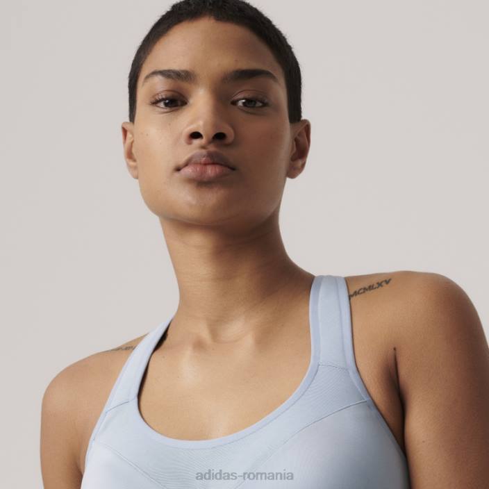 Adidas de stella mccartney sutien sport de susținere înaltă truepace gri cenușă unisex cenușiu 2JBN16618