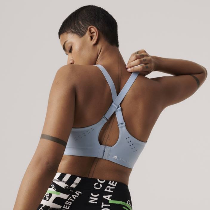 Adidas de stella mccartney sutien sport de susținere înaltă truepace gri cenușă unisex cenușiu 2JBN16618